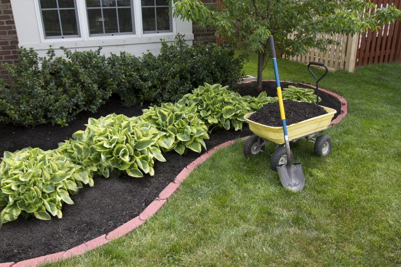 Bark mulch helps retain moisture
